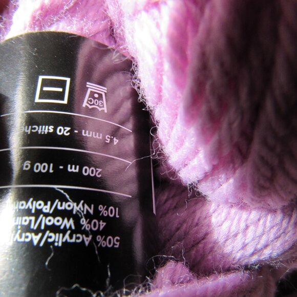 Estelle Yarn one skein , wool (40%) blend, 100g 200m, Pink; - Picture 4 of 5
